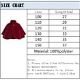 thumbnail image 3 of Little Girl Red Princess Shawl Flower Girls Cape Party Wedding Christmas Dress up, 3 of 7