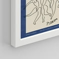 thumbnail image 5 of PixonSign Framed Canvas Print Wall Art Set - Blue & White Picasso Style Posters - Geometric Print Gallery Set of 7 Abstract Plants & Mountain Illustrations Digital Art Wall Décor for Home - White, 5 of 5