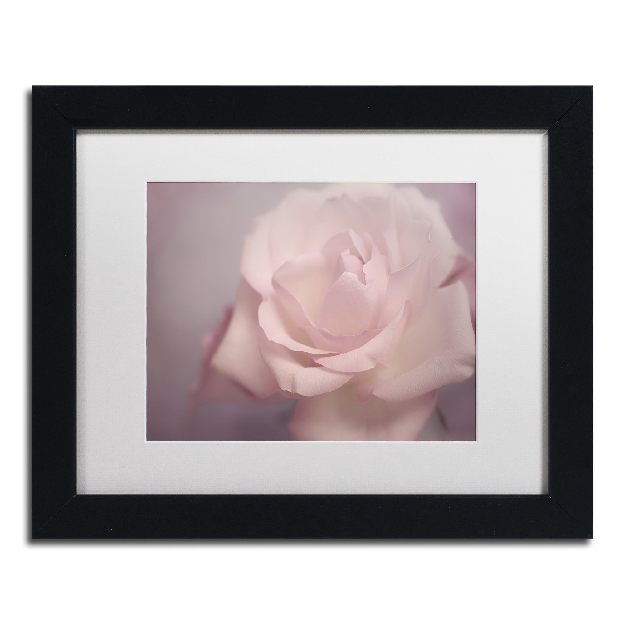 Trademark Fine Art 'Tenderness' Canvas Art by Cora Niele, White Matte, Wood Frame