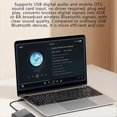 thumbnail image 2 of Receptor y Transmisor de Audio Bluetooth 5.4 -LL/HD/AD LC3 Auracast LE Adaptador de Audio Música Estéreo Inalámbrica con Micrófono, 2 of 10