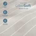 thumbnail image 4 of Bare Home Ultra-Soft Sheet Set - Premium 1800 Collection - Deep Pockets - 3-Pieces - Twin XL, Pinstripe - Stone/White, 4 of 8