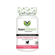 VetriScience Probiotic Digestive Health Supplement for Dogs, Chicken Flavor, 120 Chewable Tablets