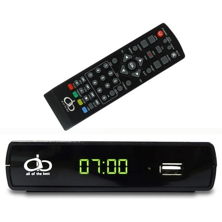 All of the Best (AOB) Digital TV Converter Box A19-106 Supports Full HD/USB With Remote Control and Recording Functionality, RCA Outputs/HD Out - (Black) - (Cassette2usb Converter Best Price)