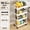 White 4, variant on Household Multi-layer Small Cart Storage Rack Floor To Floor Kitchen Bedroom Bathroom Storage Rack Storage Rack With Wheels