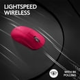thumbnail image 3 of Logitech G PRO X Superlight 2 44000 DPI 8K Polling Wireless HERO 2 Sensor 60g Pro-Grade Mouse - Magenta, 3 of 5