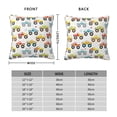 thumbnail image 2 of Fuzoiu Cartoon Monster Trucks Print Square Pillow Cover,Hidden Zipper Design,Luxury Square Pillow Case, Throw Pillow,Couch Cushion-26"x26", 2 of 7