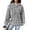 Grey, variant on Women's Hoodies Sweatshirts Hoodie with Loose Pullover Long Sleeve and Spliced String Pocket Design Red M
