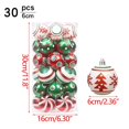 thumbnail image 3 of Tarmeek 30Pcs Glossy Christmas Ball Painted Ornaments for Christmas Tree, 2.4 Inch Shatterproof Christmas Tree Decorations Hanging Christmas Ball for Xmas Holiday Wedding Party Decoration, 3 of 9