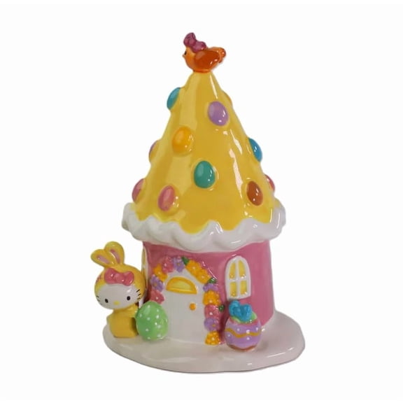 Blue Sky Clayworks Hello Kitty Easter Egg Figurine, Home & Kitchen Accessories, Ceramic, 24387