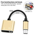 thumbnail image 2 of Langgg 2 in 1 Type C to 3.5mm Jack Earphone Charging Converter USB Type-C Audio Adapter Replacement for Huawei Mate 20 Pro, 2 of 9
