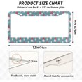 thumbnail image 3 of Coolnut 2pcs Watercolor Scandinavian Gnomes License Plate Frame for Car Accessories Rustproof License Plate Cover with Screws for US Vehicles 12x6 Inch（607） Home Decor, 3 of 7