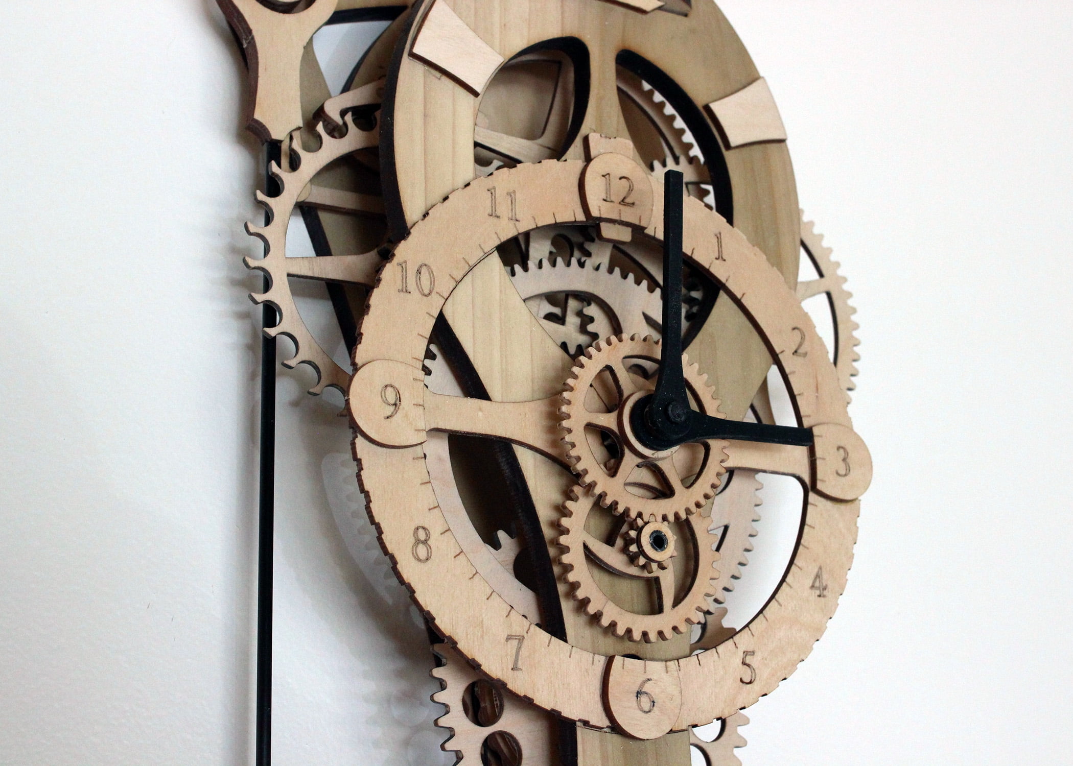 Deluxe Mechanical Wood Vera Clock Kit DIY Advanced Project