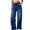 Dark Blue, variant on YYUIJK Women Wide Leg Jeans Loose High Waisted Straight with Pockets Pants Summer Spring Casual Denim Long Trouser Blue L