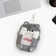 thumbnail image 5 of Llavero de peluche con forma de tarjeta fotográfica, suave, para tarjetas de béisbol, tarjetas de identificación, insignias y tarjetas Gris, 5 of 7