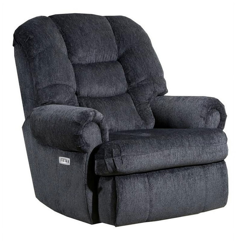 Lane Furniture 4501 Magnus Polyester Power Rocker Recliner in Gladiator Charcoal