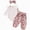 R635-Pink, variant on NOLDARES Newborn Baby Girl Fall Winter Clothes Total 3 Pieces Romper Flare Pants Headband Long Sleeve Outfits Set,Green,12-18 M