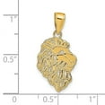 thumbnail image 2 of 14k Yellow Gold Lion Head Pendant - .9 Grams - Measures 26x12mm Wide, 2 of 2