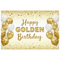 thumbnail image 6 of Sparkling Golden Happy Golden Birthday Banner Background Party Supplies for Birthday Party Decorations Photography Props Balloon Decors, 6 of 8
