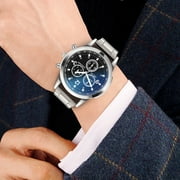 Clearance!EARSTMAKEUP Men's Watch Luxury Watches Quartz Watch Stainless Steel Dial Casual Bracele Watch Watches for Men on Sale Clearance(A)