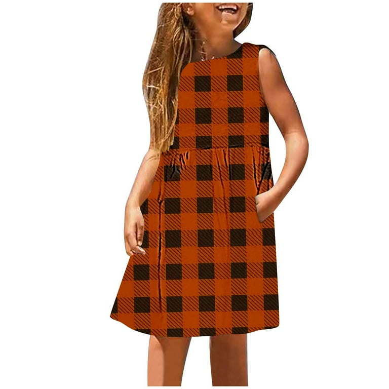 2 Pack Sleeveless Dresses for Teens Girls with Pockets Size 3-14 Tweens Juniors Cute Plaid Printed Crewneck Comfort Pullover Vacation Midi Dress - Walmart.com 2 Pack Sleeveless Dresses for Teens Girls with Pockets Size 3-14 Tweens Juniors Cute Plaid Printed Crewneck Comfort Pullover Vacation Midi Dress - Walmart.com