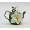 thumbnail image 3 of Kevins Gift Shoppe Ceramic Magnolia Flower with Hummingbird Teapot, 3 of 3