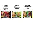 Pancit Canton Variety 3 Flavor Assortment, 10 of each Citrus