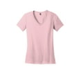 thumbnail image 5 of District Made Women's Perfect Weight V-Neck T-Shirt_Light Pink_XX-Large, 5 of 6