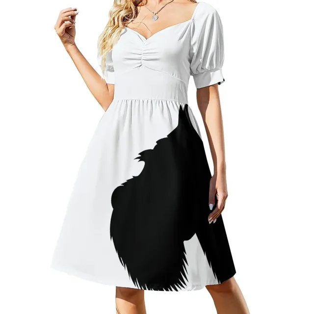 Mi vestido Schnauzer de manga corta Falda de verano Vestidos de noche para mujer Vestido para mujer Verano Ropa de verano para mujer