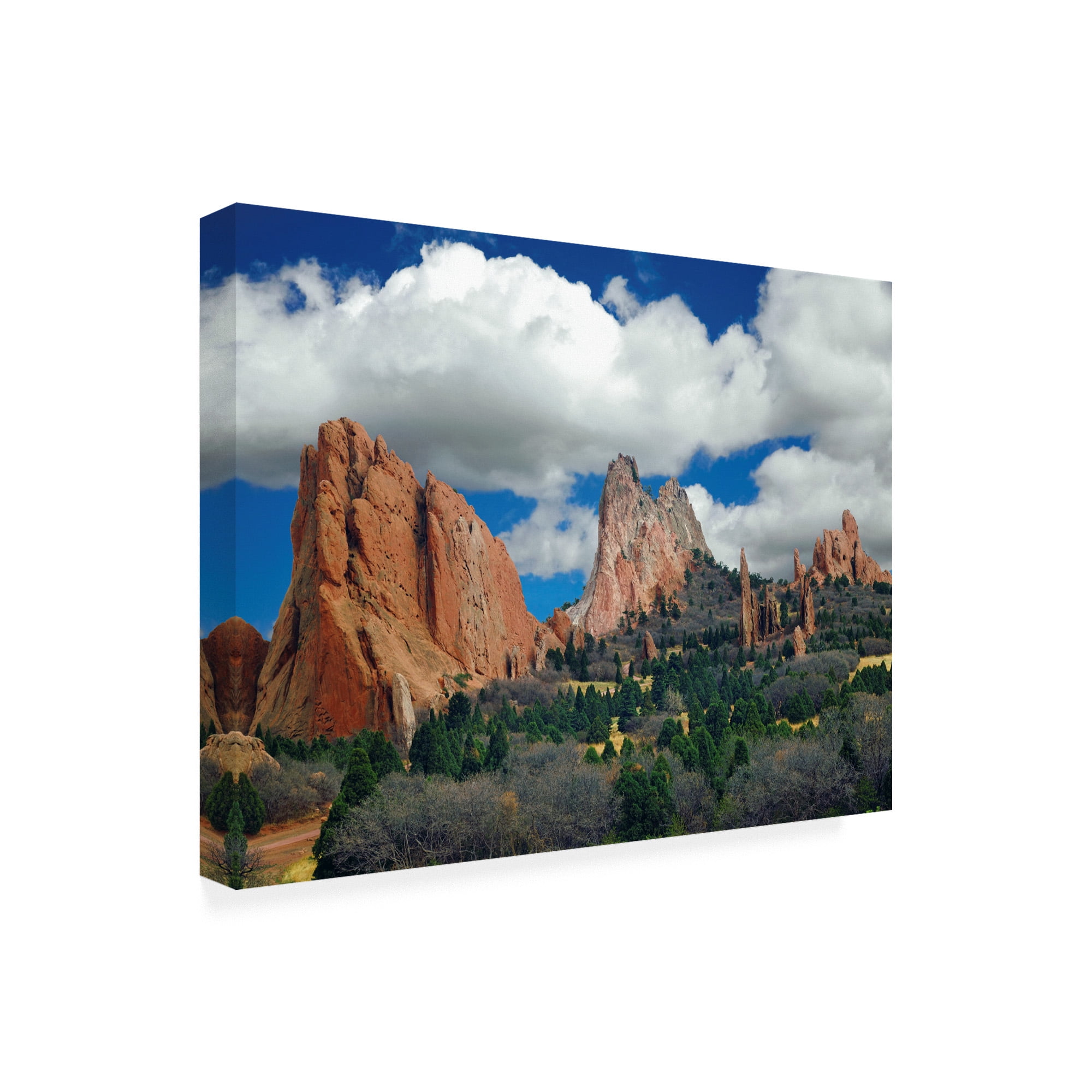 Trademark Fine Art 'Garden Of The Gods Colorado Springs Colorado Color' Canvas Art by Monte Nagler