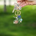 thumbnail image 3 of Bag Decoration,Ocean Series Rhinestone Keyring Key Ring Keyring Pendant High Capacity, 3 of 9