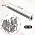 thumbnail image 2 of Extra Long Outlet Screws 6-32 x 1-1/2 Inches Electrical Outlet Screws 304 Stainless Machine Screws - 30 Pack$$Hardware, 2 of 6
