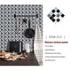 thumbnail image 5 of Bewildely Azulejos de mosaico, pegatinas, cubiertas de transferencia, papel tapiz reutilizable práctico, película impermeable, calcomanías de pared 2D, Decoración del hogar Tipo 2 Bewildely HA064275-02, 5 of 6