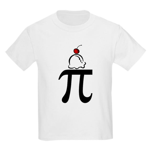 CafePress - Pi A La Mode Kids Light T Shirt - Light T-Shirt Kids XS-XL