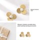 thumbnail image 3 of Pendientes de Tuerca de Perlas de Flores Qarigey AP016390-00, 3 of 6