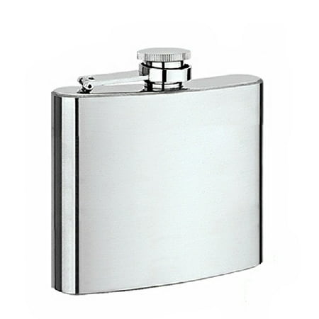 

HOMEMAXS 6oz Portable Stainless Steel Hip Flask Vodka Whisky Wine Pot Flask (Silver)