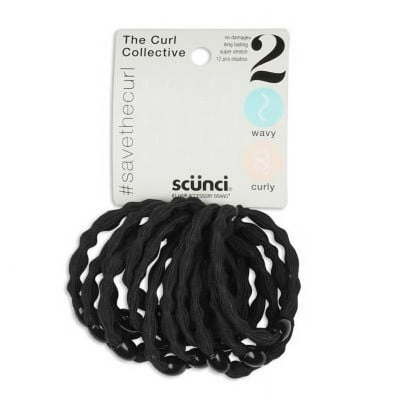 Scunci Elastic with Bead - Pack of 12