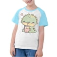 thumbnail image 4 of RXIRUCGD 2025 Vêtements d'Été pour Enfants Tout-Petits Garçons Filles Mode Mignon Col Rond Imprimé Manches Courtes Haut, 4 of 7
