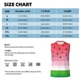 thumbnail image 4 of Kdxio Watermelon for Men's Muscle T-shirt,Sleeveless for Workout Running Athletic Gym Lounge Casual, 4 of 5