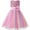 Pink, variant on Flower Girls Sequence Sequin Rainbow Tulle Wedding Party Dress Bridesmaid Birthday Pageant Ball Gown