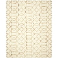 thumbnail image 2 of Safavieh Dip Dye Anglia Distressed Wool Area Rug, Ivory/Camel, 8' x 10', 2 of 7