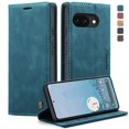 thumbnail image 3 of Retro Leather Wallet Case for FOXDOCK Google Pixel 10a – Shockproof, Card Slots – Blue, 3 of 5
