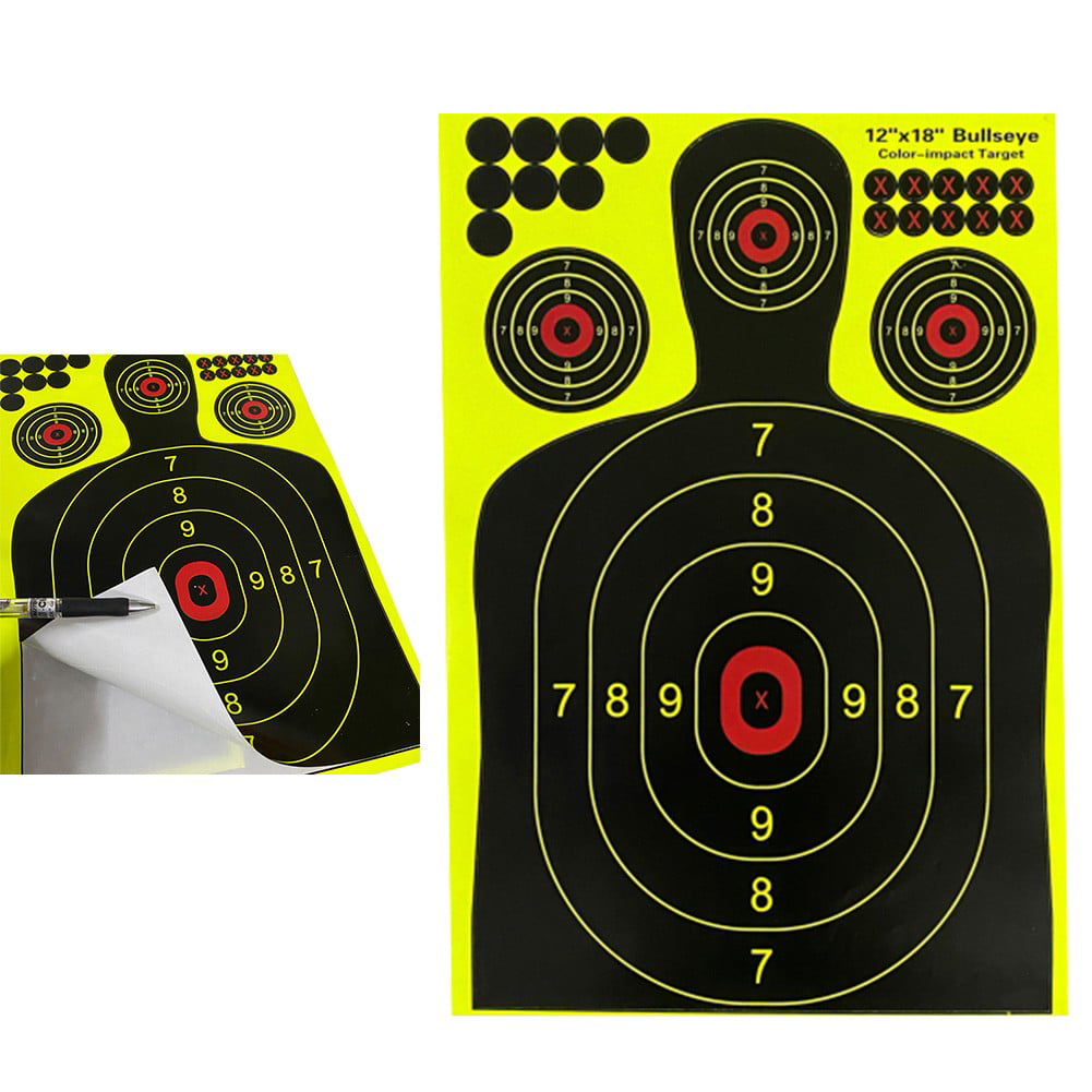 9.5"*14.5" Adhesive Target Shooting Range Paper Target Gun Shots Paper Target 
