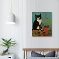 thumbnail image 3 of Nawypu I Do What I Want Canvas Wall Art Prints Funny Cat Themed Art Decor for Office Farmhouse Home Bathroom Bedroom Living Room Kitchen,Cat Lovers Mom Owner Gifts, Paintings Art Decor, 3 of 4