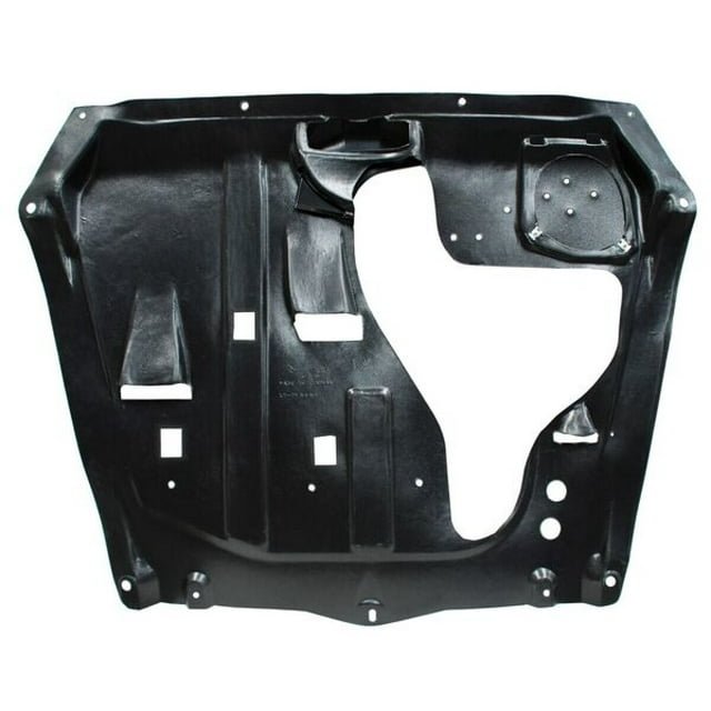 tolva motor highlander 2010 a 2013 toyota inf central genérica pieza inferior central con silueta rectangular y recortes, vista frontal plana con orificios y puntos de montaje visibles; número de parte 3011580459269476; suele emplearse como cubierta protectora bajo el motor.