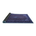 thumbnail image 2 of Ahgly Company Indoor Square Medallion Blue Traditional Area Rugs, 7' Square, 2 of 4