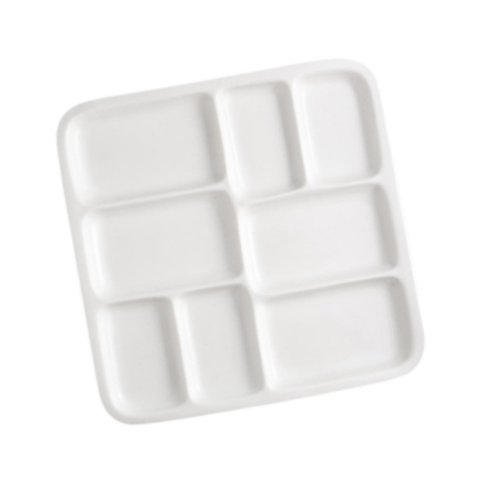 Milageto Artist Paint Palette White Mixing Tray for Acrylic Painting Tempera Painting
