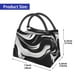thumbnail image 2 of Easygdp Abstract Black White Swirls Bolsa de Almuerzo Insulada Reutilizable, Bolsa de Mano y Bandolera para Oficina, Trabajo, Viajes, 2 of 6