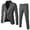 Dark Gray, variant on TBWNWG Men's Suits for Business Formal Wedding Party and Leisure Occasions Slim Fit Three Piece Set with Vest,Sizes XL