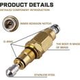 thumbnail image 3 of GUYUTING Pressure Washer Unloader Valve Kit Metal AR42118 for Huskey Ridgid Troy-Bilt Annovi Reverberi RMW RMV Pumps, 3 of 9