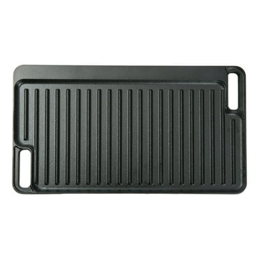 Ozark Trail Deluxe Cast Aluminum Reversible Grill Griddle Plate, Black,Hand Wash